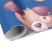 かわいい子犬と骨 ラッピングペーパー (ロールコーナー)