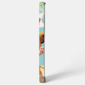 かわいい子犬と「私は勇敢だ！ SAMSUNG GALAXYケース (左側面)