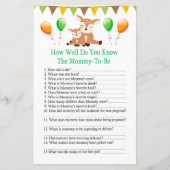 かわいい子犬どのようにベビーシャワーゲームを知っているか (正面)