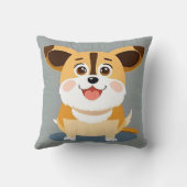 かわいい子犬のかわいいキャラクターデザイン クッション (裏面)