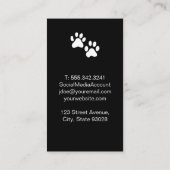 かわいい子犬のイラスト | 動物飼養業 名刺 (裏面)