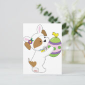 かわいい子犬のイースターエッグ シーズンポストカード (スタンド正面)