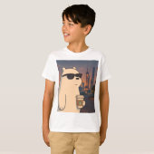 かわいい子犬のキッズTシャツ - 愛犬家の子供用Tシャツ Tシャツ (正面フル)