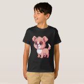 かわいい子犬のキッズTシャツ Tシャツ (正面フル)
