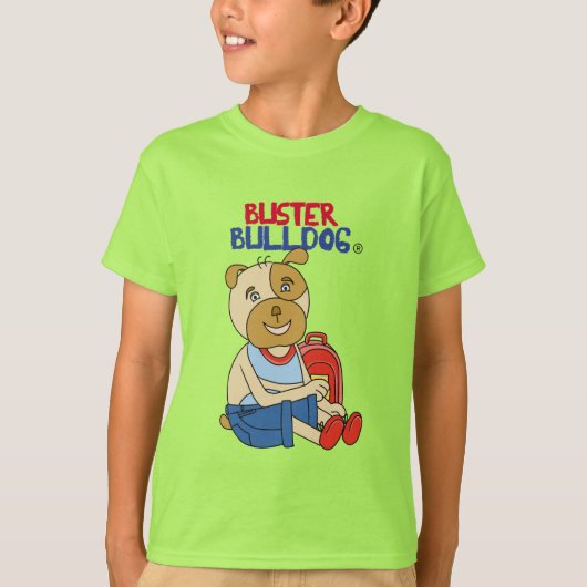 かわいい子犬のキャラクターデザイン 犬好き キッズ Tシャツ (正面)