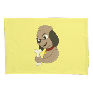 かわいい子犬のキャラクター枕カバー 枕カバー