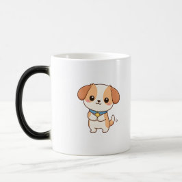 かわいい子犬のキャラクター モーフィングマグカップ