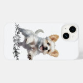 かわいい子犬のケースメイトiPhone 14ケース - おしゃれな犬 Case-Mate iPhoneケース (裏面 (横))