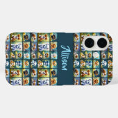 かわいい子犬のコラージュ、ベビー犬パーソナライズされた、 Case-Mate iPhoneケース (裏面 (横))