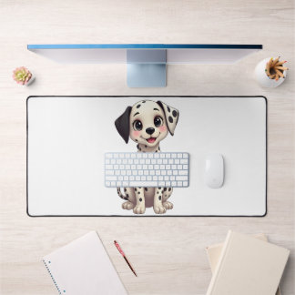かわいい子犬のコンピューターパッド デスクマット