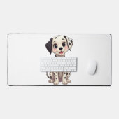 かわいい子犬のコンピューターパッド デスクマット (キーボード&マウス)