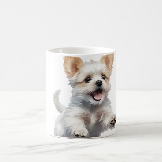 かわいい子犬のコーヒーマグ コーヒーマグカップ (中央)