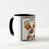 かわいい子犬のコーヒー マグカップ (正面左)