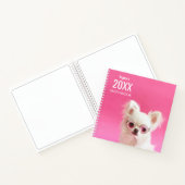 かわいい子犬のサングラス パーソナライズ キッズ スケッチブック ノートブック (内部)