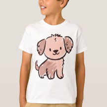かわいい子犬のスケッチ - 愛らしい手描きのペット