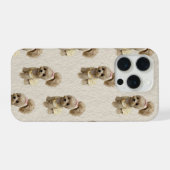 かわいい子犬のスマホケース iPhoneケース (裏面横)