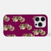 かわいい子犬のスマホケース iPhoneケース (裏面横)