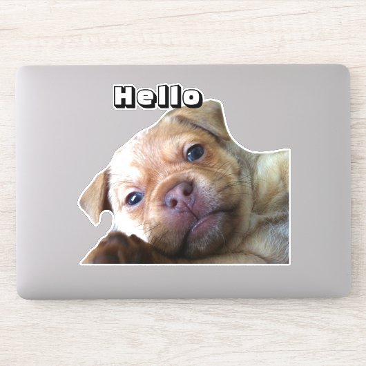 かわいい子犬のスマホデコレーション シール (コンピューター)