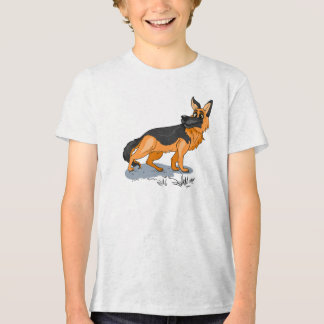 「かわいい子犬のトリブレンドシャツ – 柔らかい犬好きTシャツ」 トライブレンドTシャツ