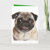 かわいい子犬のハッピーバースデーグリーティングカード カード (裏面)