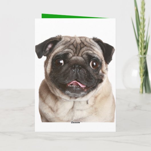 かわいい子犬のハッピーバースデーグリーティングカード カード (裏面)