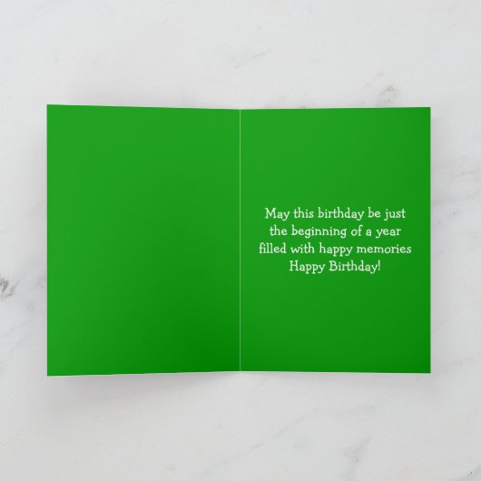 かわいい子犬のハッピーバースデーグリーティングカード カード (内部)