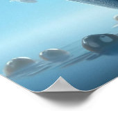 かわいい子犬のバスタブ ポスター (角)