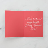 かわいい子犬のバレンタイン シーズンカード (内部)