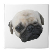 かわいい子犬のパグ犬の友人… かわいい 子犬 タイル (正面)