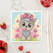 かわいい子犬のパーティーナプキンス – 50のセット – ギフト スタンダードランチョンナプキン (インサイチュ)
