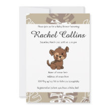 かわいい子犬のベビーシャワー