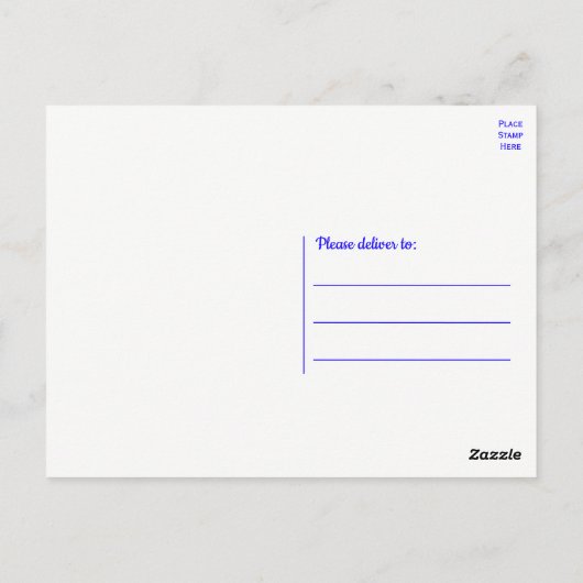 かわいい子犬のボクサー犬の感謝カード ポストカード (裏面)