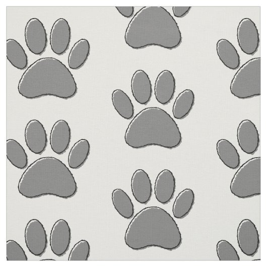かわいい子犬のポースケッチ ファブリック (見本)