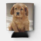 かわいい子犬のポートレート写真 缶クーラー (正面)