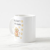 かわいい子犬のマグカップ コーヒーマグカップ (正面左)