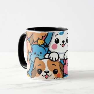かわいい子犬のマグカップ マグカップ