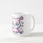 かわいい子犬のマグポープリント私のハート、永遠 コーヒーマグカップ (正面右)