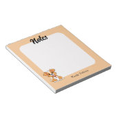 かわいい子犬のメモ帳 ノートパッド (アングル)