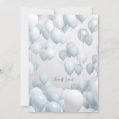 かわいい子犬のライトブラウン男の子の赤ちゃんシャワー 招待状 (裏面)