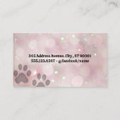 かわいい子犬のロゴ | はさみ | 《写真》ぼけ味名刺 名刺 (裏面)