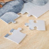 かわいい子犬のロットワイラーかわいいテディベア ジグソーパズル (側面)