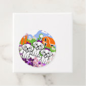 かわいい子犬の円 フェイバータグ (インサイチュ)