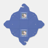 かわいい子犬の写真誕生日番号5青 フェイバーボックス (折り畳みなし)