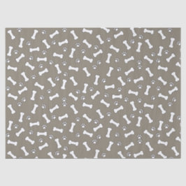 かわいい子犬の前版画と骨の新しい犬誕生日 薄葉紙