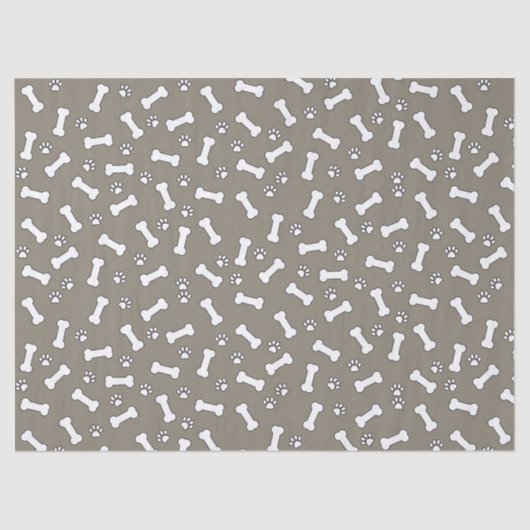 かわいい子犬の前版画と骨の新しい犬誕生日 薄葉紙 (正面)