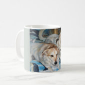 かわいい子犬の友だちマグカップ コーヒーマグカップ (正面左)