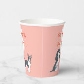 かわいい子犬の子どもの誕生日パーティー犬 紙コップ (右)