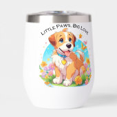 かわいい子犬の小さな足の大きな愛 (正面)