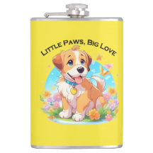 かわいい子犬の小さな足の大きな愛