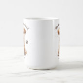 かわいい子犬の引用文モーフィングマグ(15oz) モーフィングマグカップ (中央)